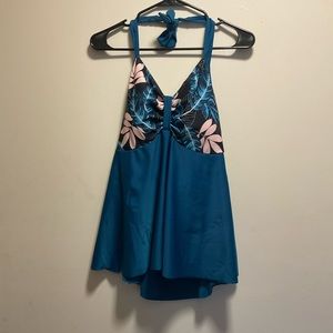 Teal Swim Top